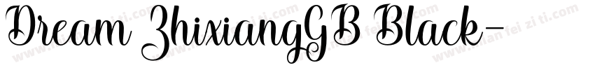Dream ZhixiangGB Black字体转换